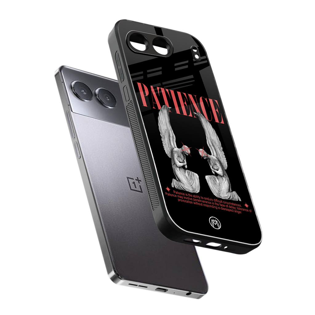 patience back phone cover | glass case for oneplus nord 4