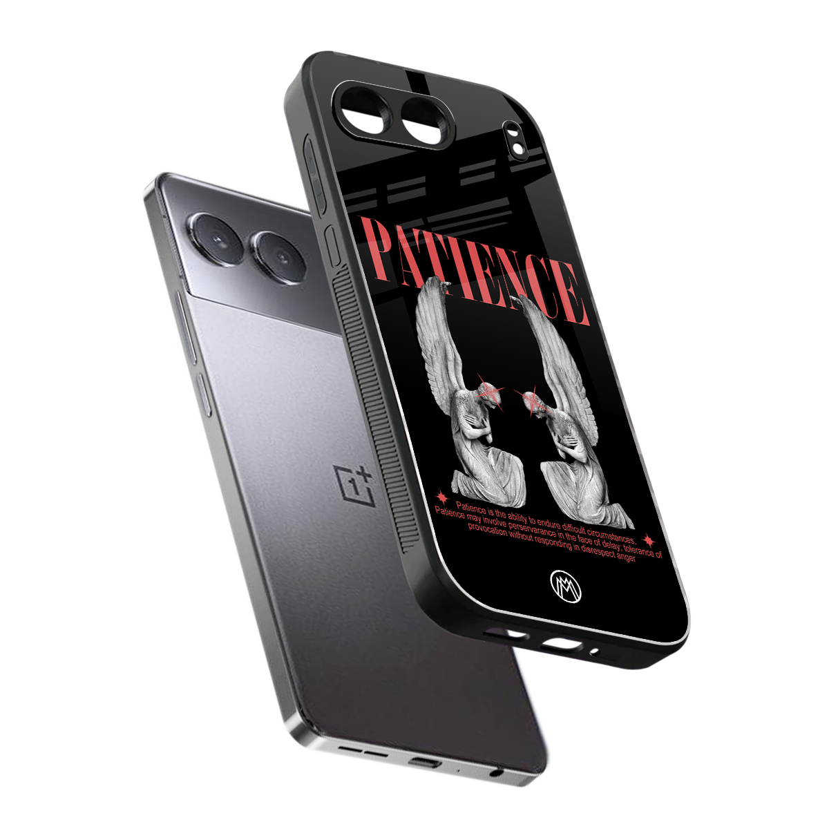patience back phone cover | glass case for oneplus nord 4