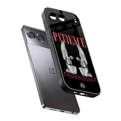 patience back phone cover | glass case for oneplus nord 4