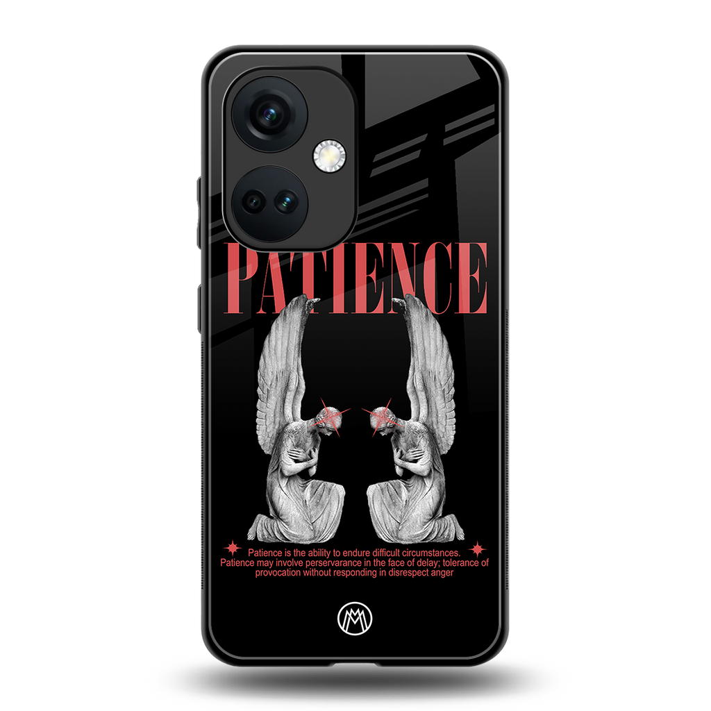 patience back phone cover | glass case for oneplus nord ce 3