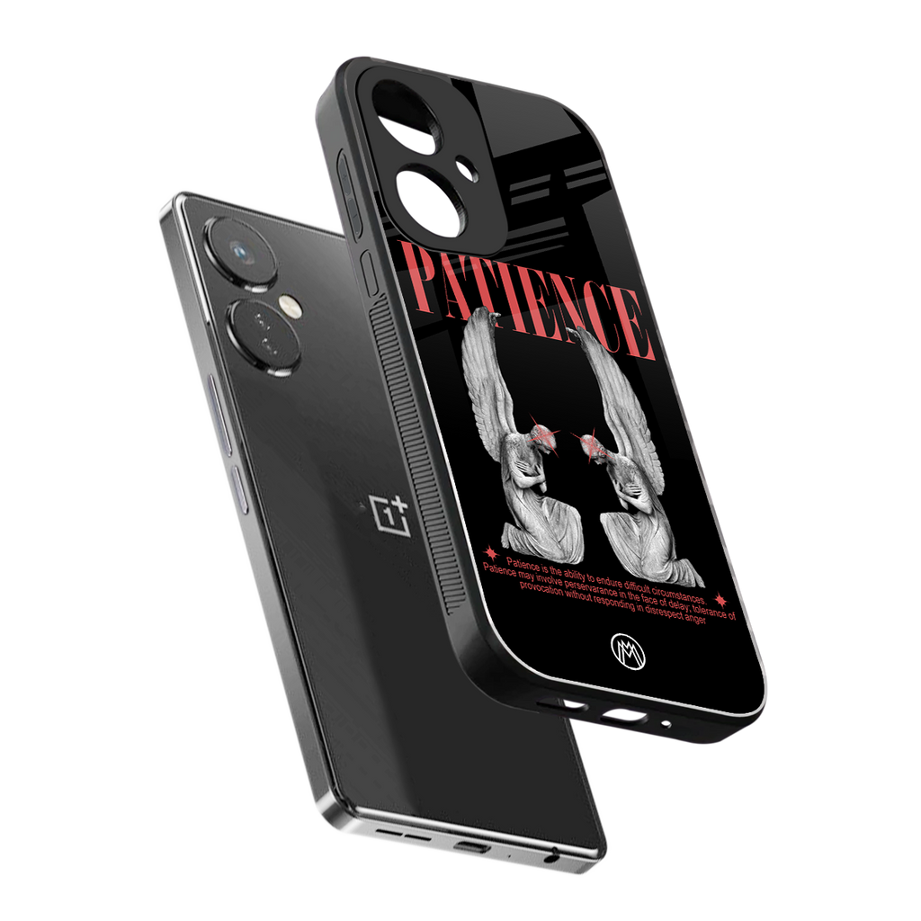 patience back phone cover | glass case for oneplus nord ce 3