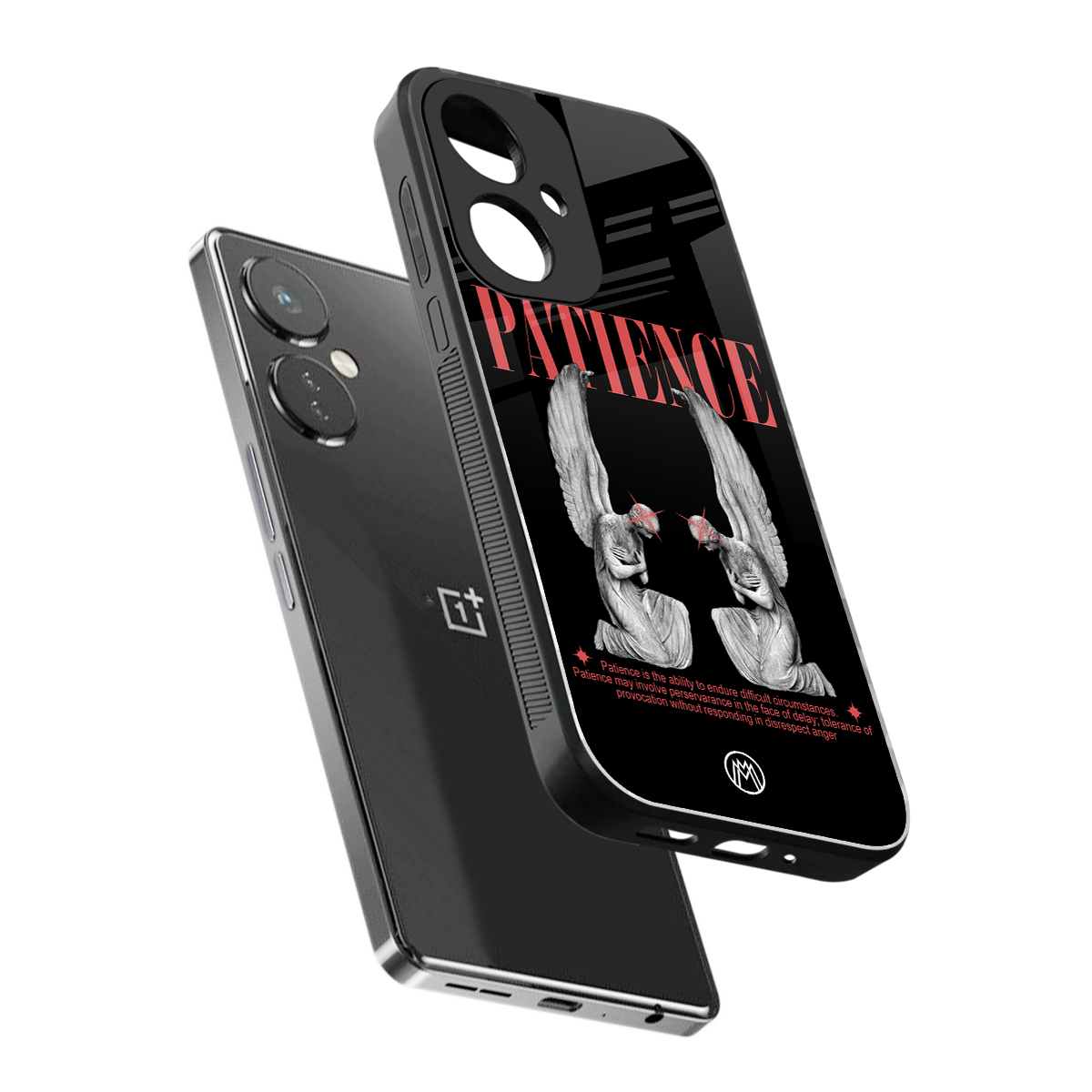 patience back phone cover | glass case for oneplus nord ce 3