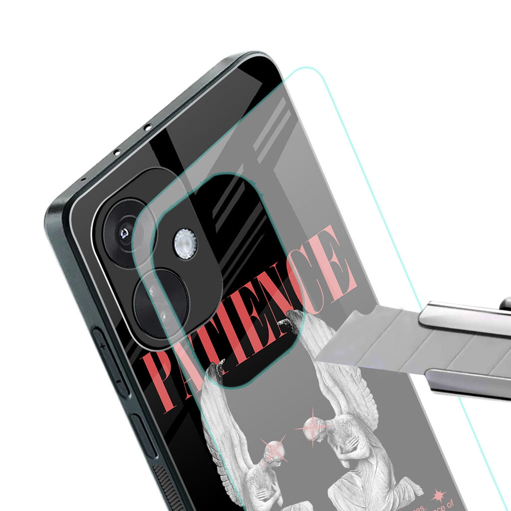 patience back phone cover | glass case for oneplus nord ce 3