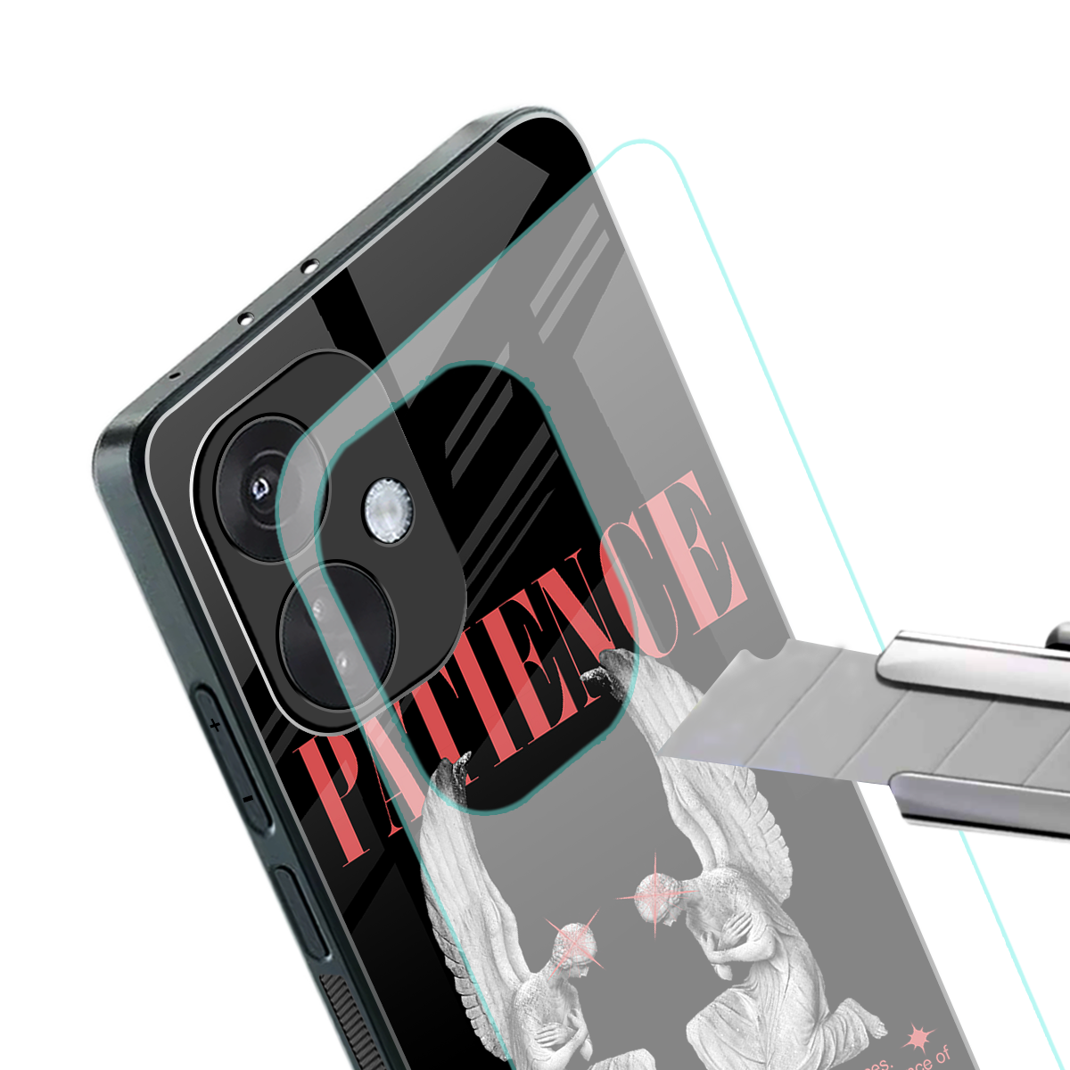 patience back phone cover | glass case for oneplus nord ce 3