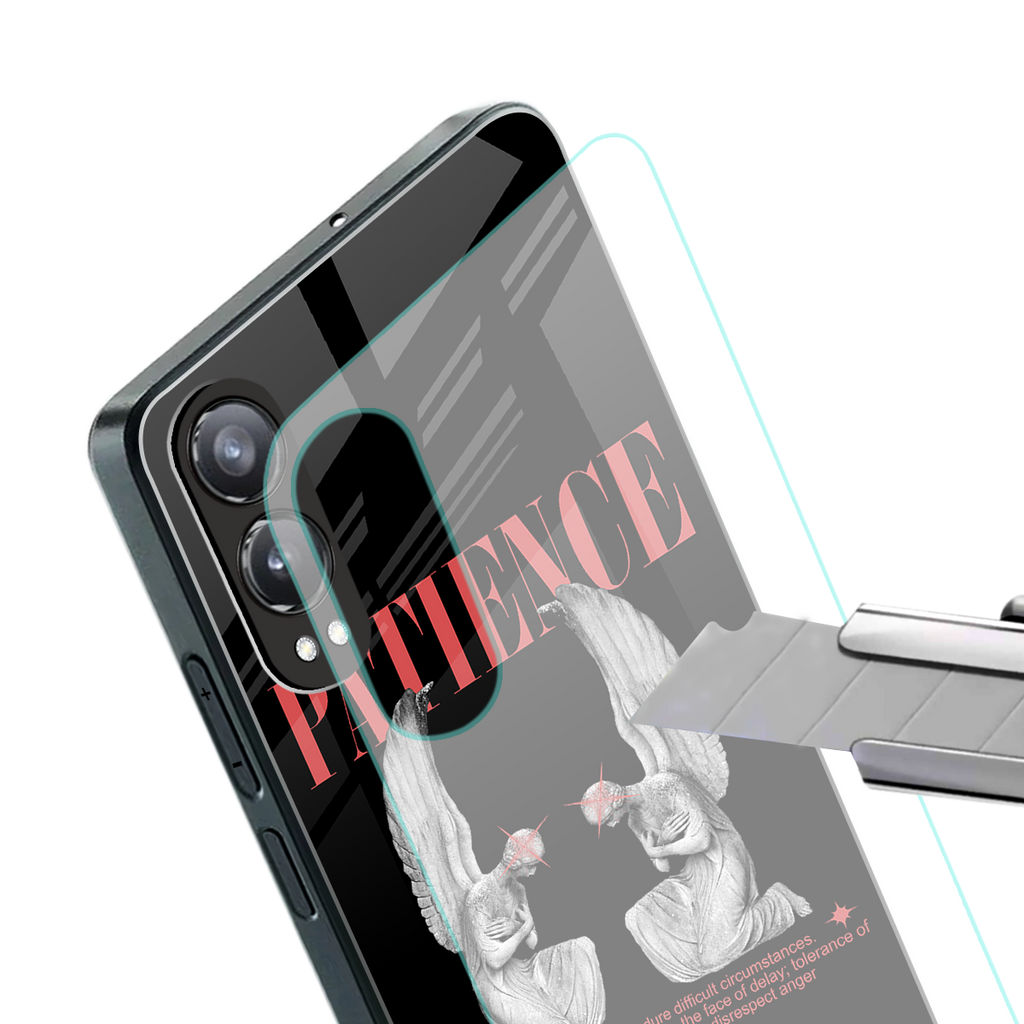 patience back phone cover | glass case for oneplus nord ce 4 lite