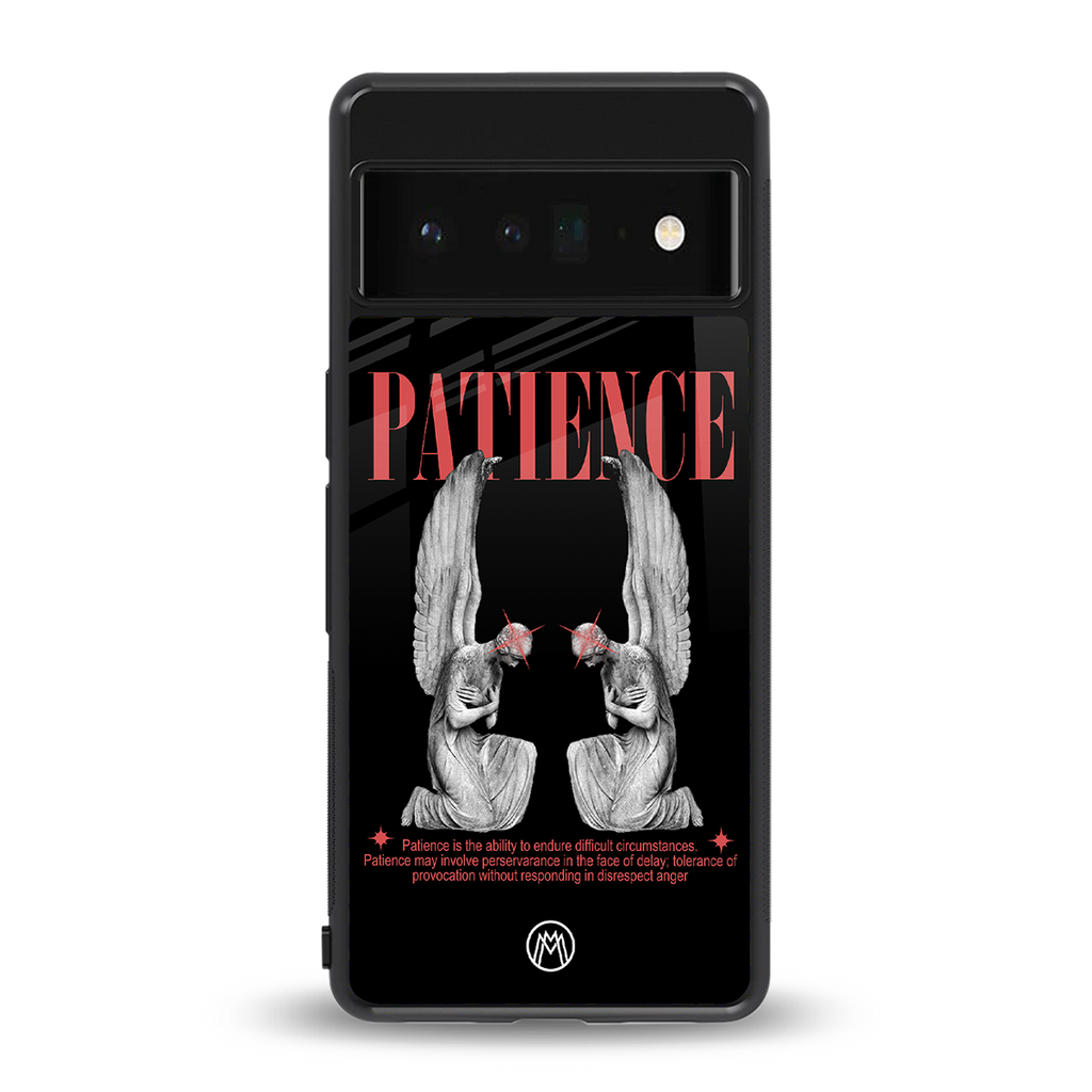 patience back phone cover | glass case for google pixel 6 pro