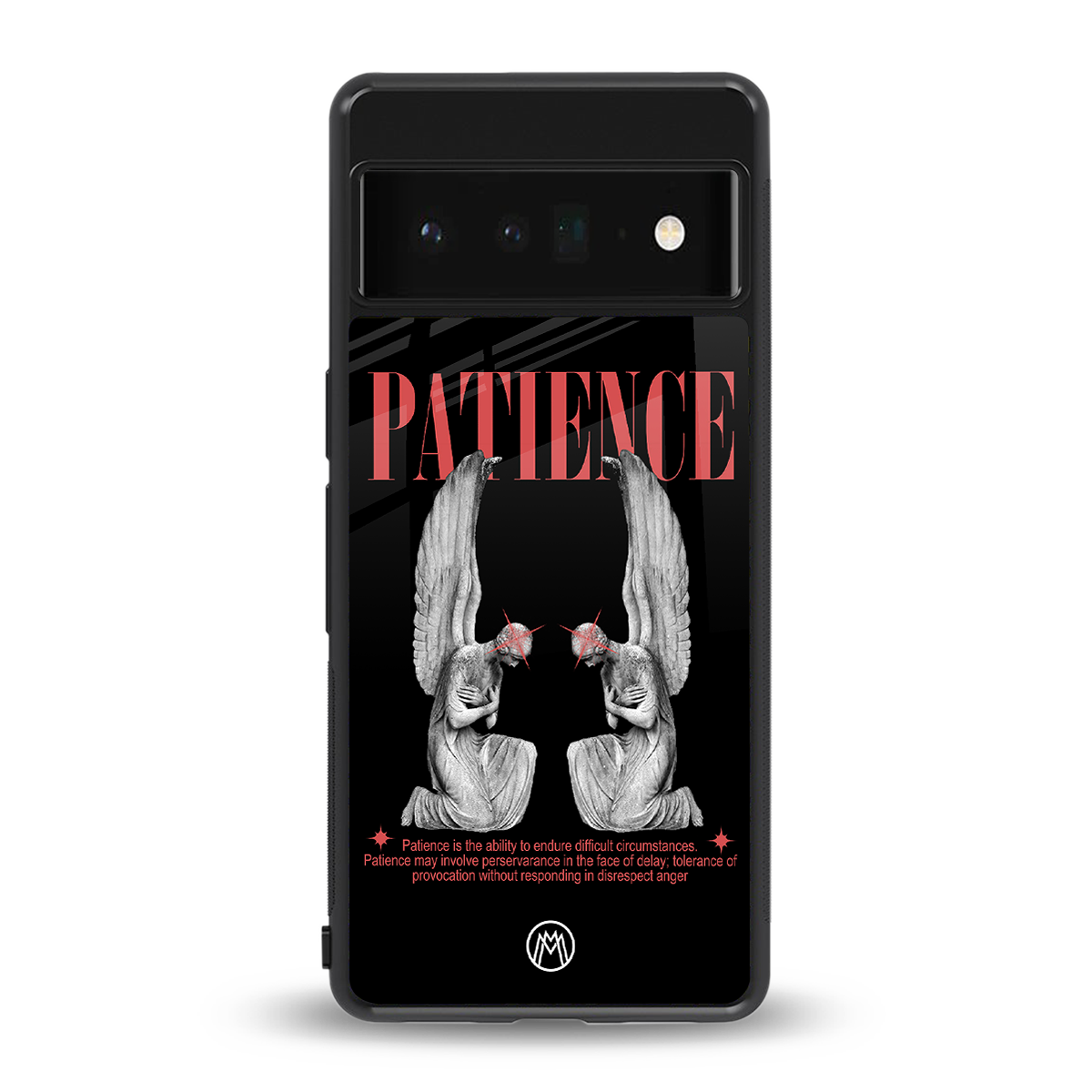 patience back phone cover | glass case for google pixel 6 pro
