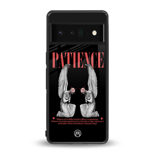 patience back phone cover | glass case for google pixel 6 pro