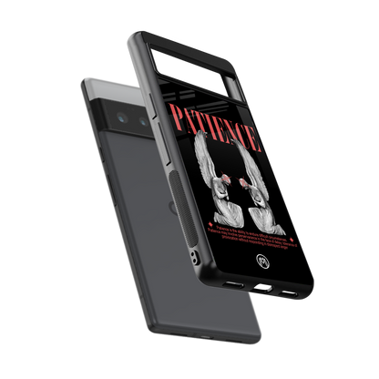 patience back phone cover | glass case for google pixel 6 pro