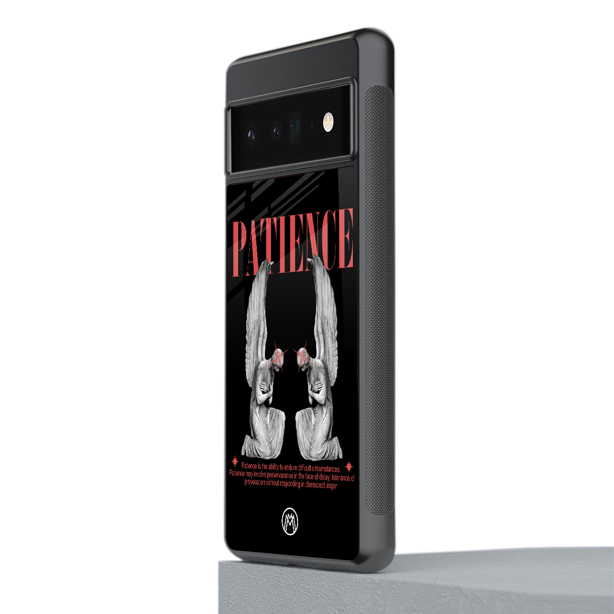 patience back phone cover | glass case for google pixel 6 pro