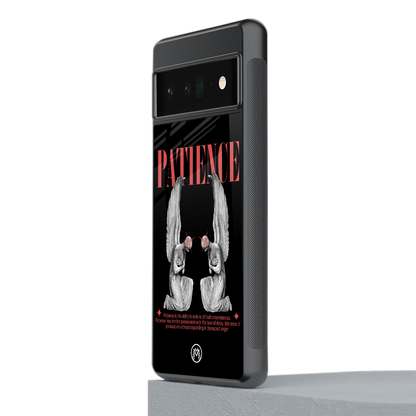 patience back phone cover | glass case for google pixel 6 pro