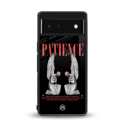 patience back phone cover | glass case for Google Pixel 6A