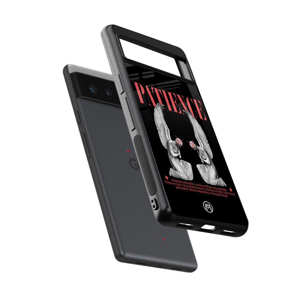 patience back phone cover | glass case for Google Pixel 6A