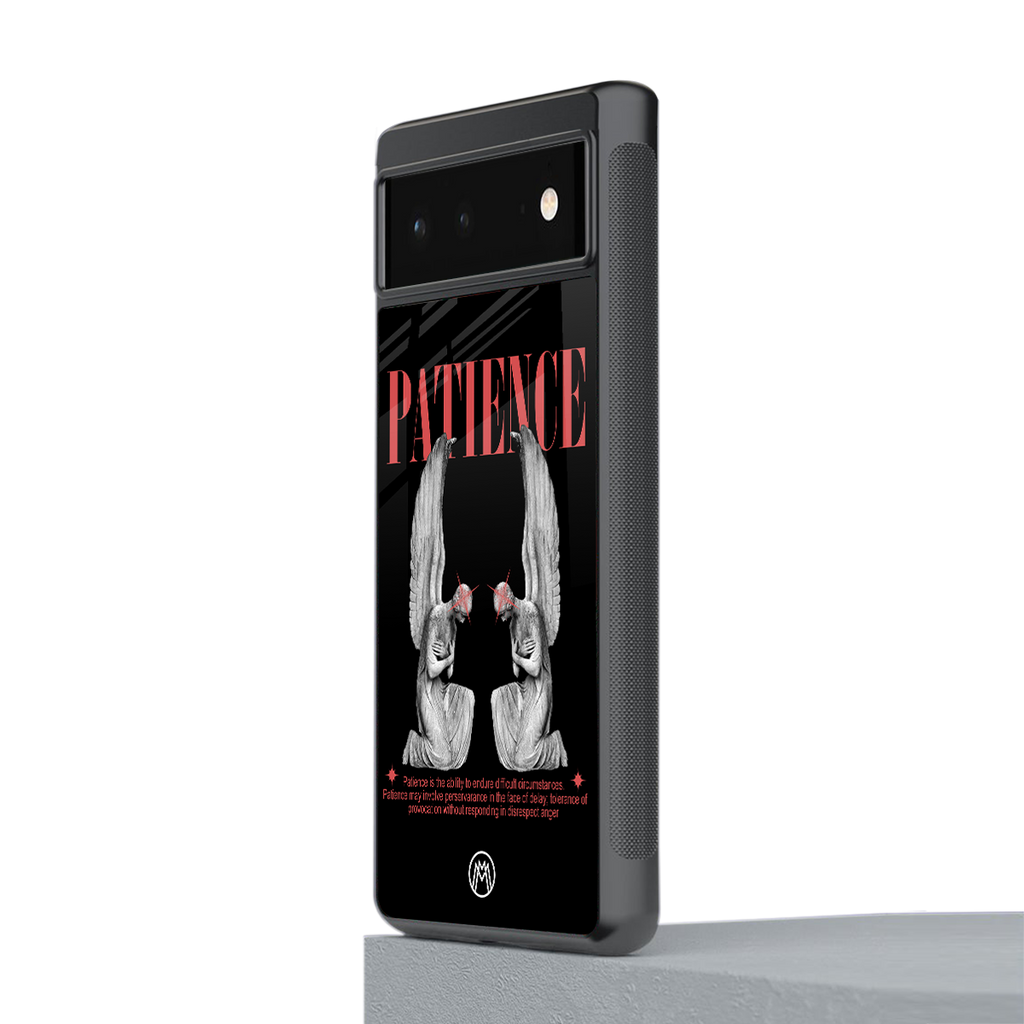 patience back phone cover | glass case for google pixel 6