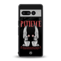 patience back phone cover | glass case for google pixel 7 pro