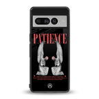 patience back phone cover | glass case for google pixel 7 pro