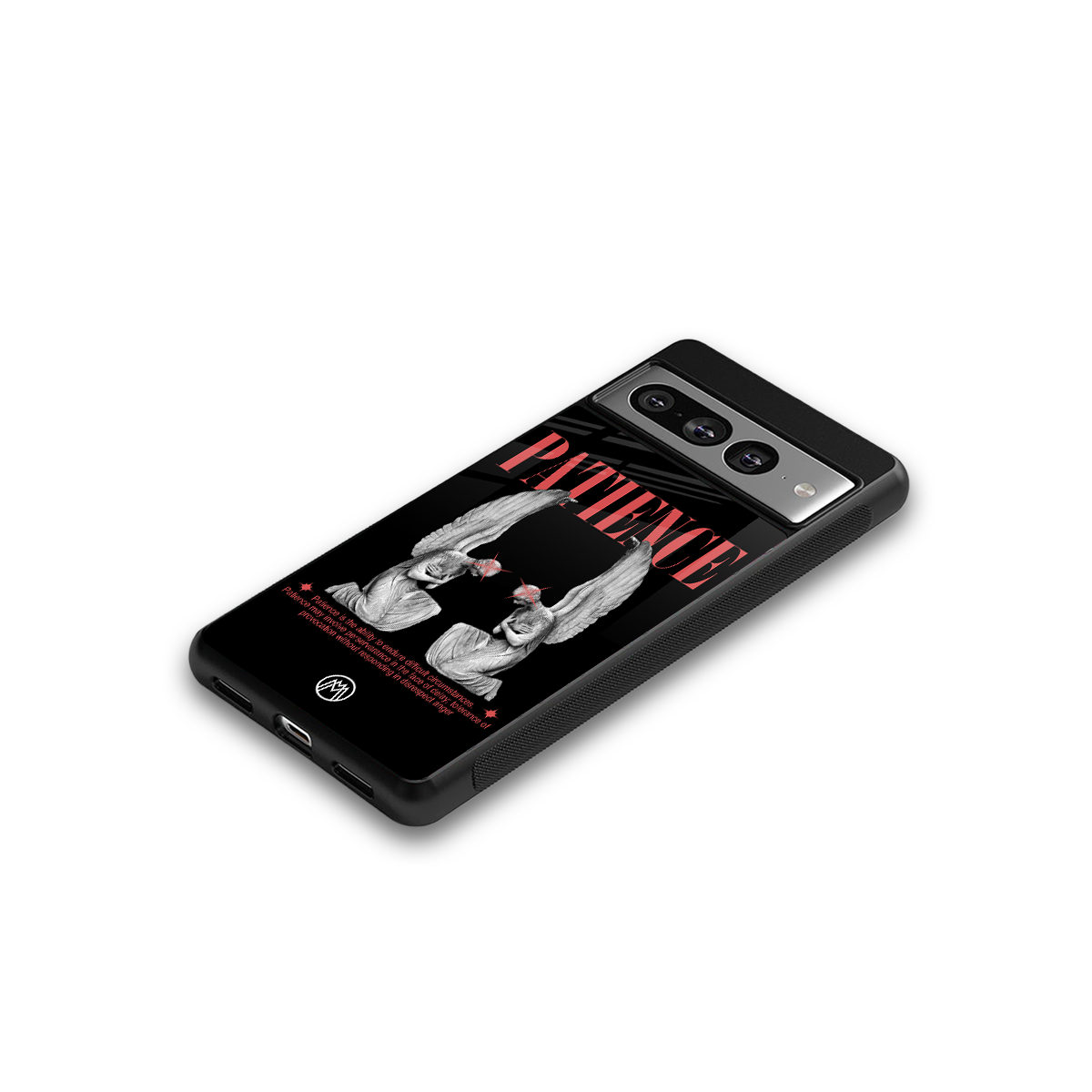patience back phone cover | glass case for google pixel 7 pro