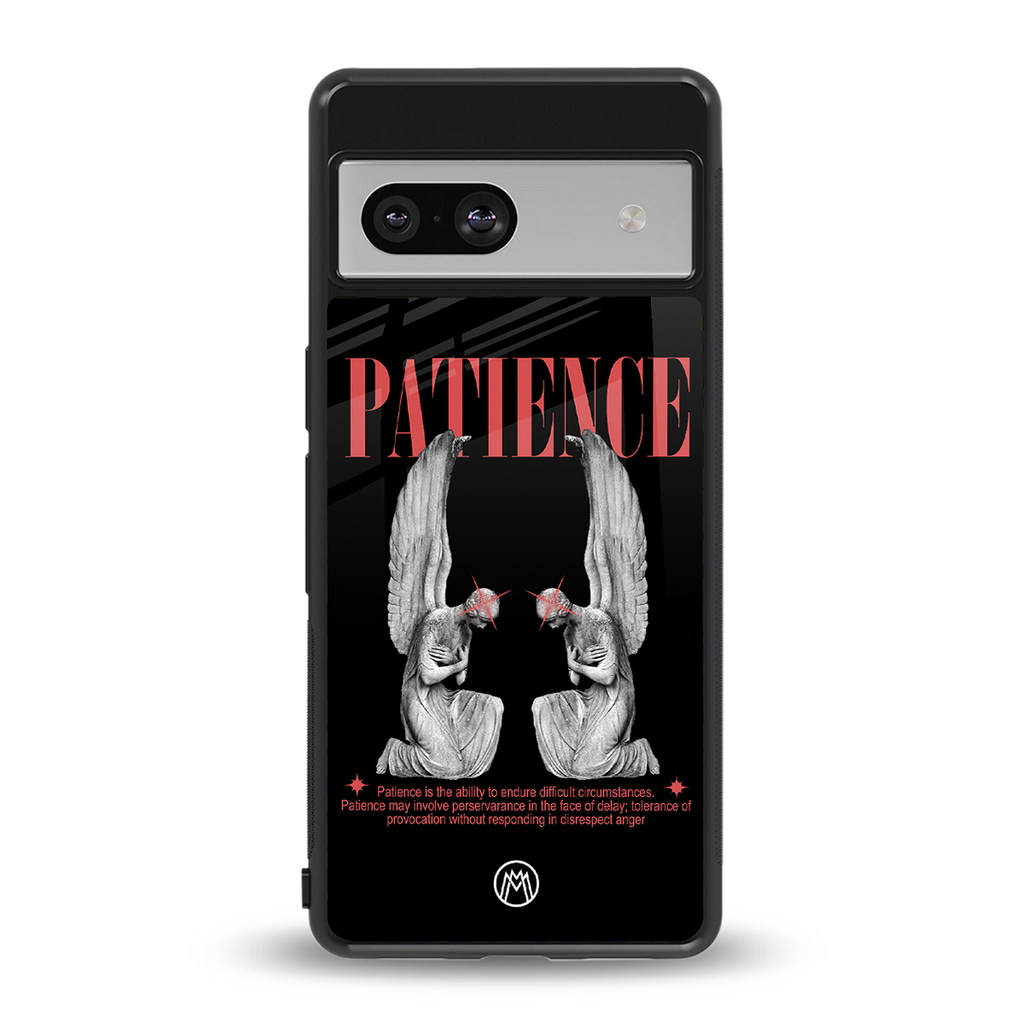 patience back phone cover | glass case for Google Pixel 7