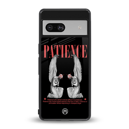 patience back phone cover | glass case for Google Pixel 7