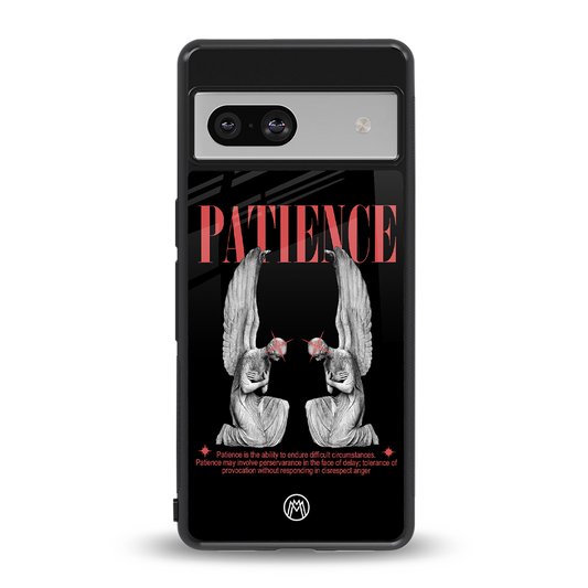 patience back phone cover | glass case for Google Pixel 7A