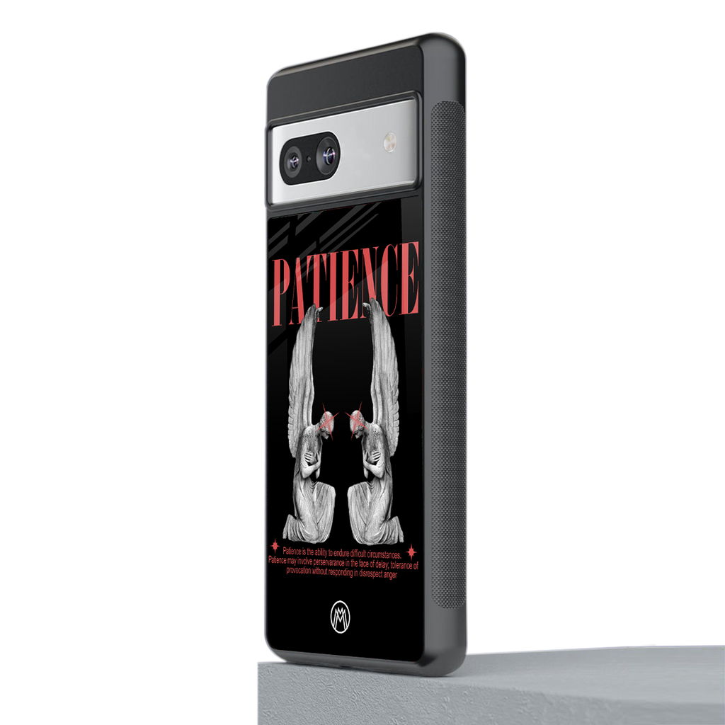 patience back phone cover | glass case for Google Pixel 7