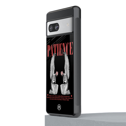patience back phone cover | glass case for Google Pixel 7