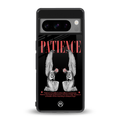 patience back phone cover | glass case for google pixel 8 pro