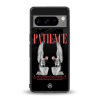 patience back phone cover | glass case for google pixel 8 pro