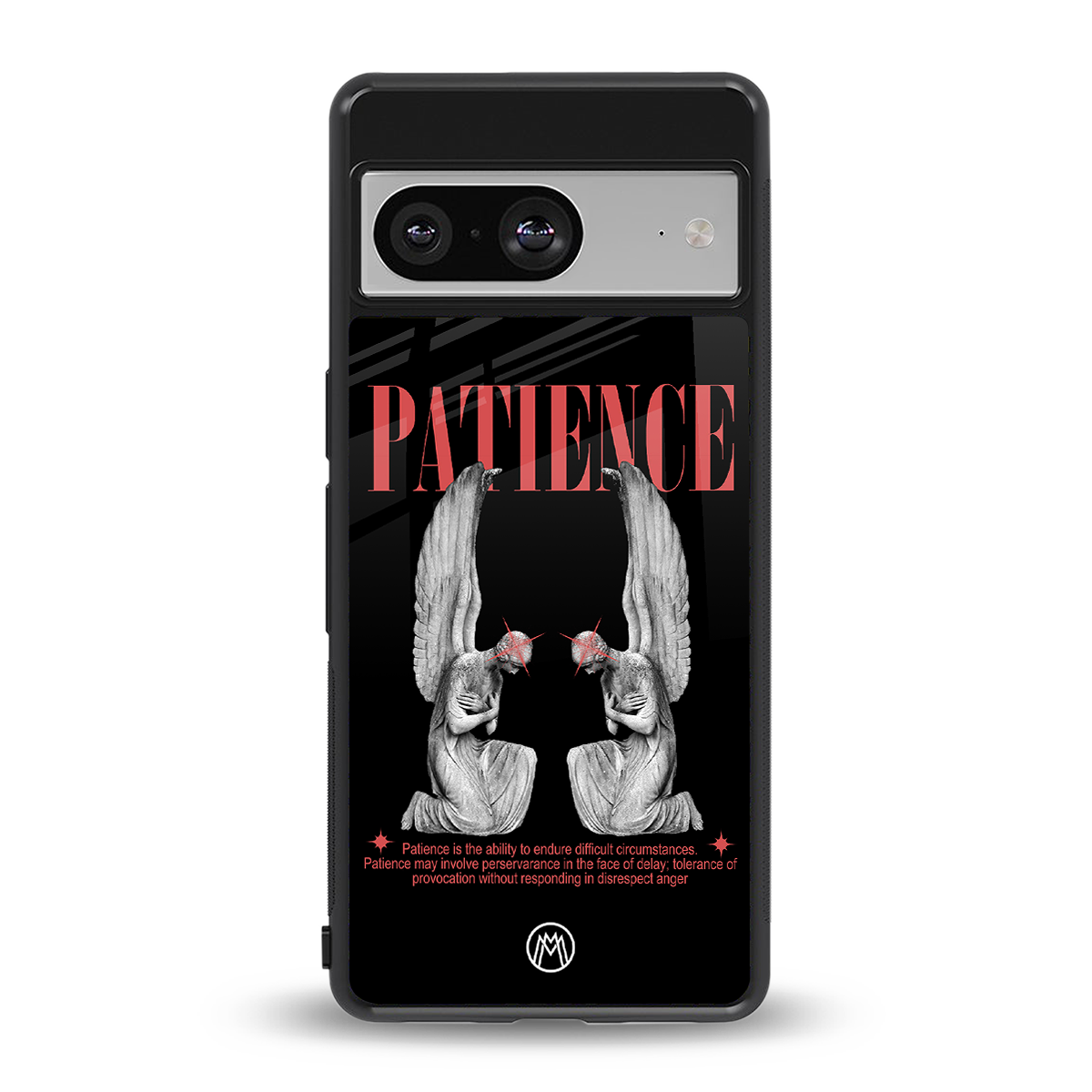 patience back phone cover | glass case for Google Pixel 8