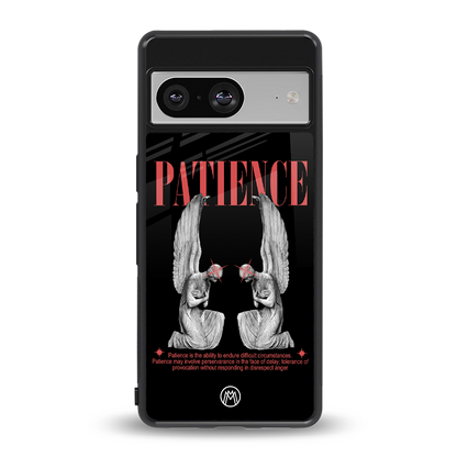 patience back phone cover | glass case for Google Pixel 8
