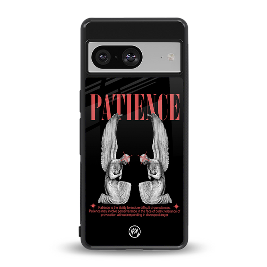 patience back phone cover | glass case for Google Pixel 8