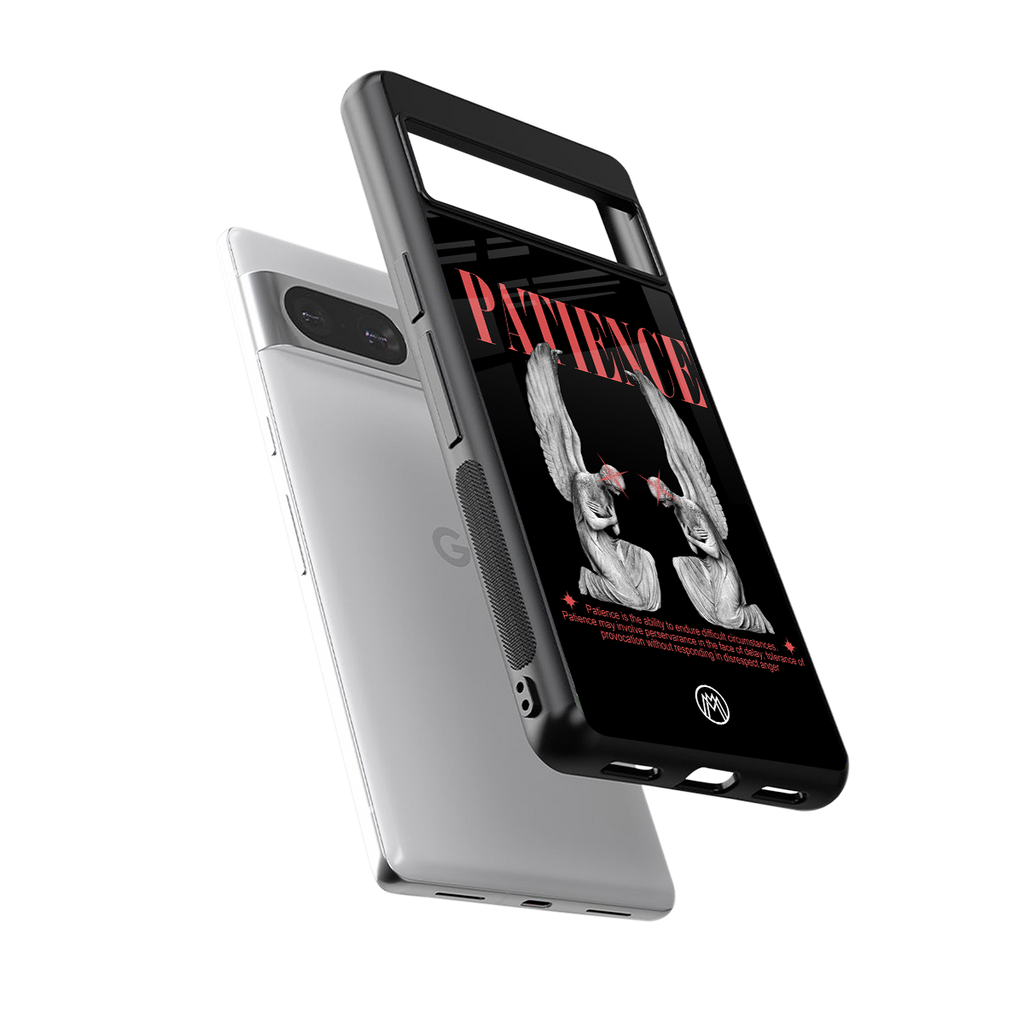 patience back phone cover | glass case for Google Pixel 8