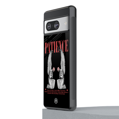patience back phone cover | glass case for Google Pixel 8