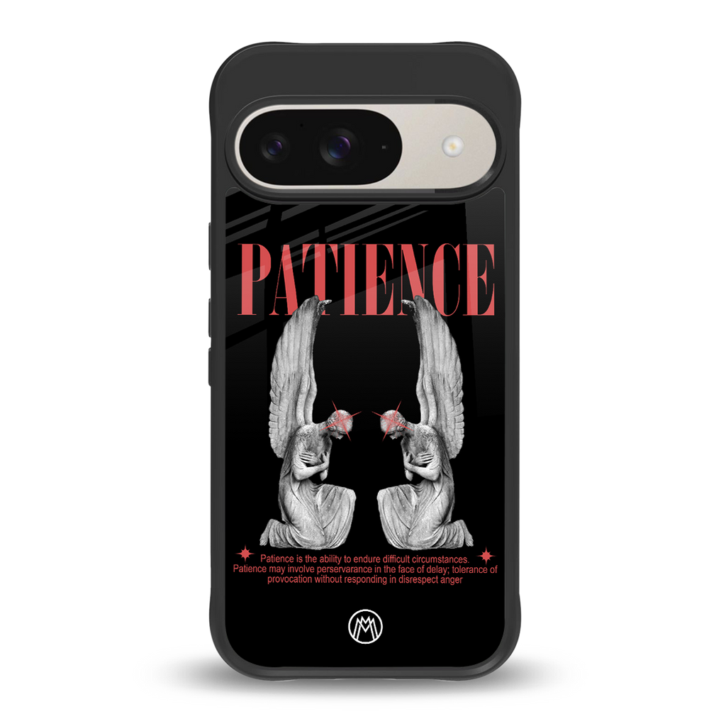 patience back phone cover | glass case for google pixel 9