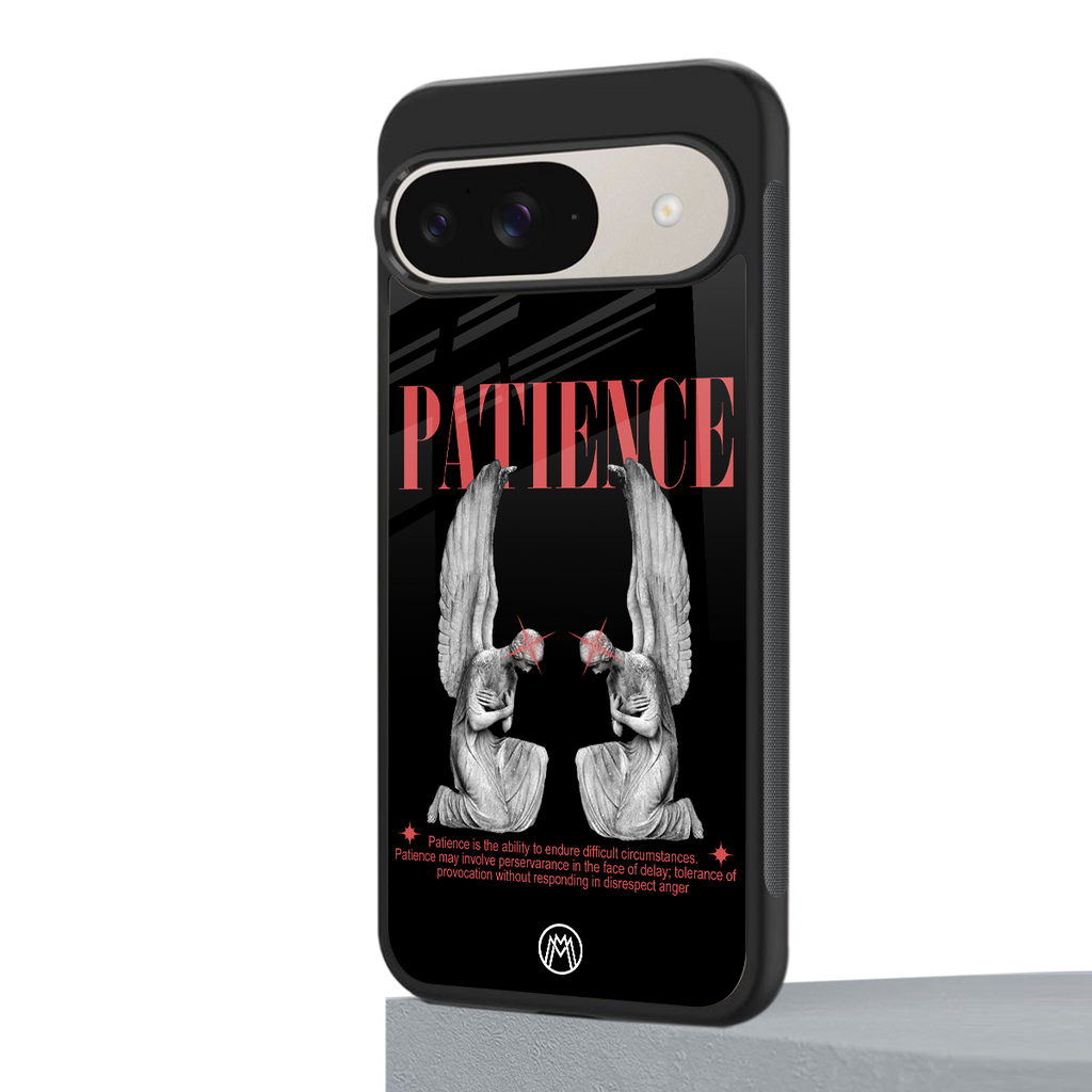 patience back phone cover | glass case for google pixel 9