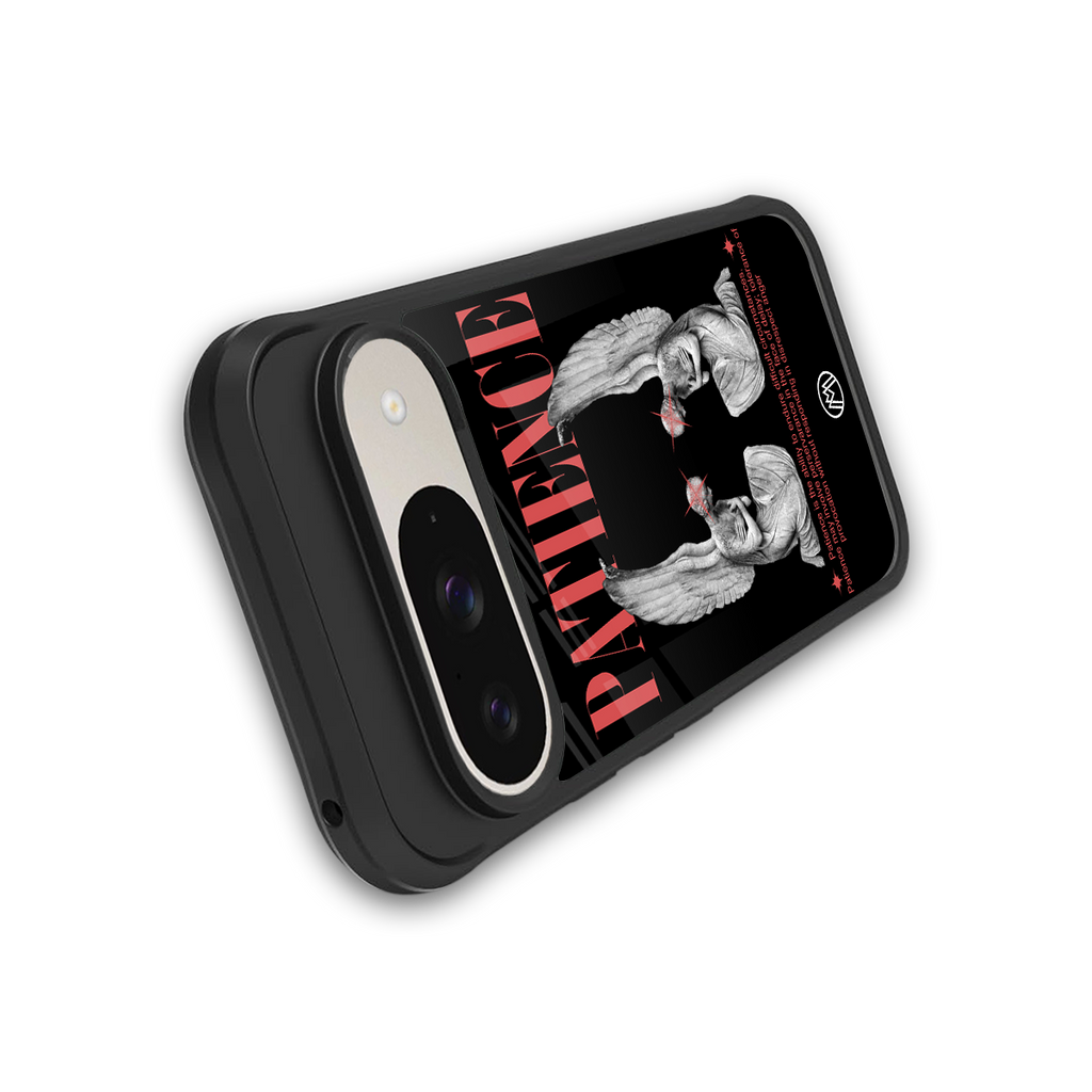 patience back phone cover | glass case for google pixel 9