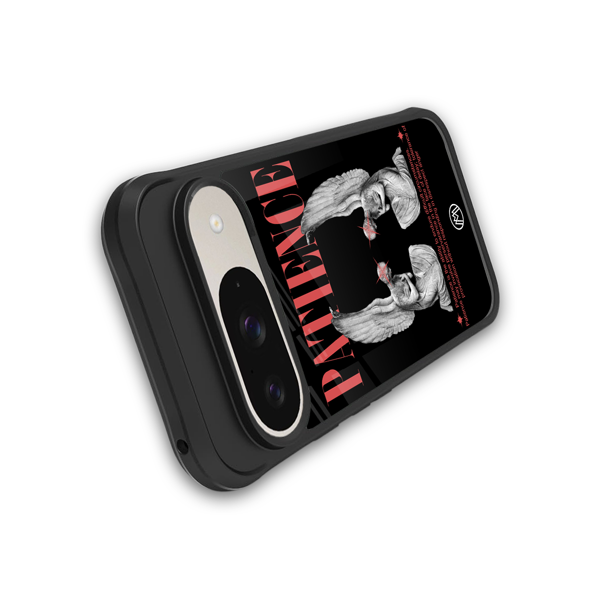 patience back phone cover | glass case for google pixel 9
