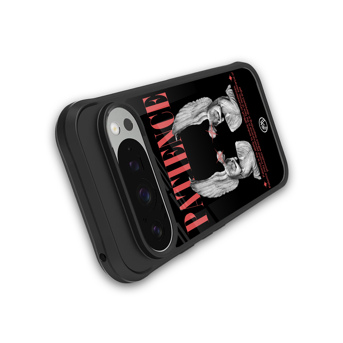 patience back phone cover | glass case for google pixel 9 pro xl