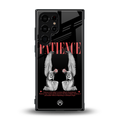 patience back phone cover | glass case for samsung galaxy s23 ultra
