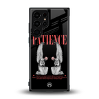 patience back phone cover | glass case for samsung galaxy s23 ultra