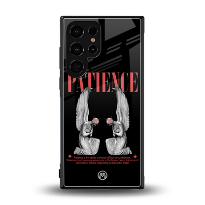 patience back phone cover | glass case for samsung galaxy s23 ultra