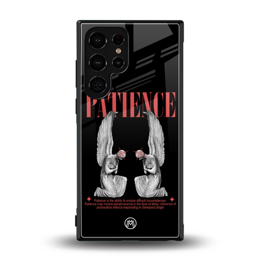 patience back phone cover | glass case for samsung galaxy s23 ultra