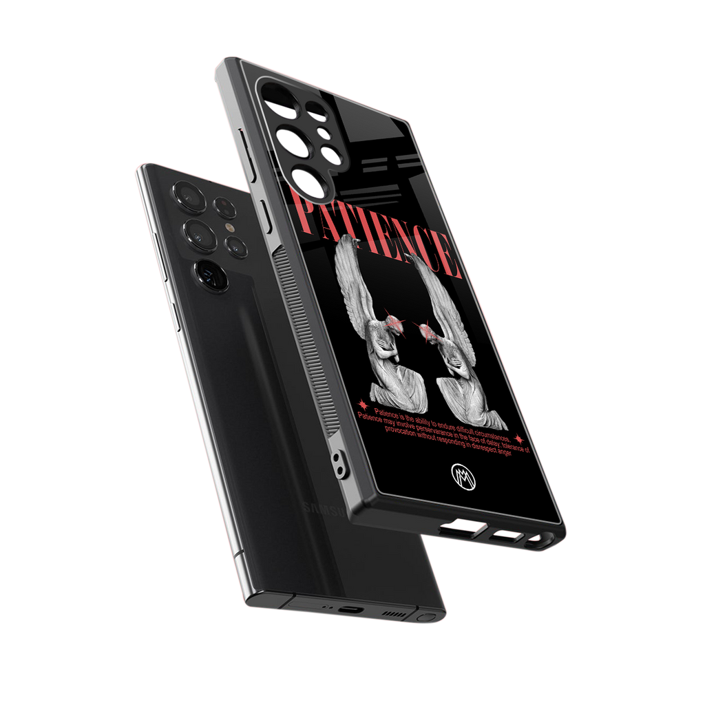 patience back phone cover | glass case for samsung galaxy s23 ultra