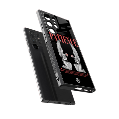 patience back phone cover | glass case for samsung galaxy s23 ultra