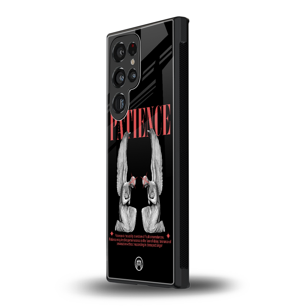 patience back phone cover | glass case for samsung galaxy s23 ultra