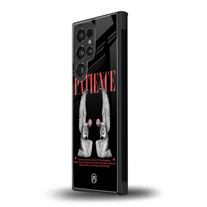 patience back phone cover | glass case for samsung galaxy s23 ultra