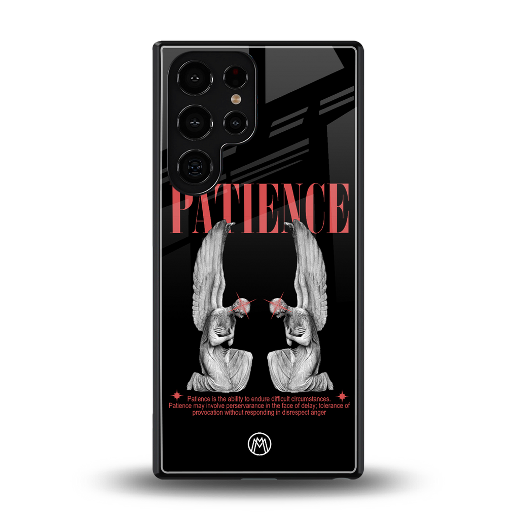 patience back phone cover | glass case for samsung galaxy s25 ultra