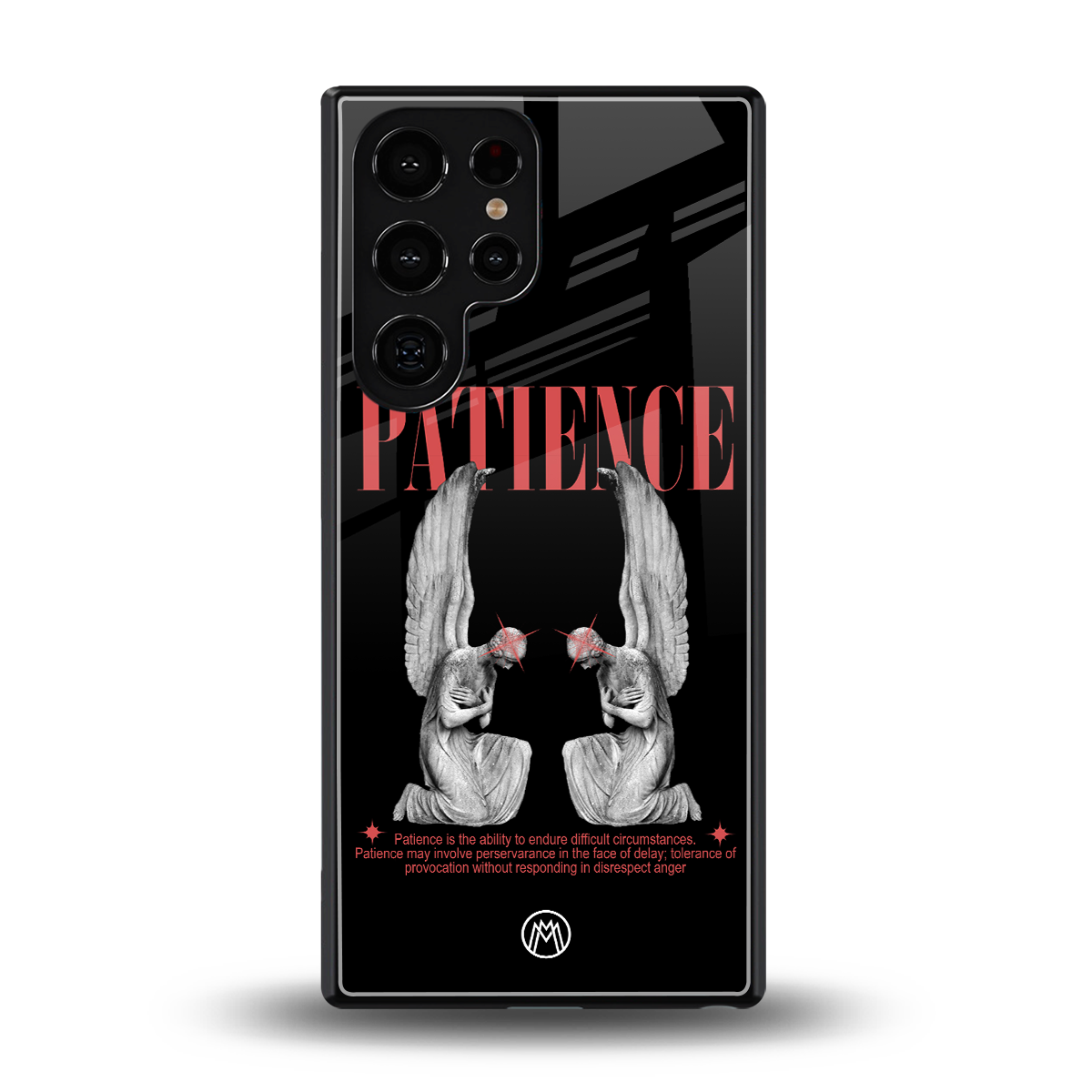 patience back phone cover | glass case for samsung galaxy s25 ultra