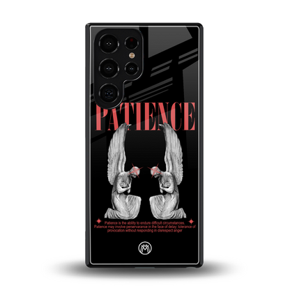 patience back phone cover | glass case for samsung galaxy s25 ultra