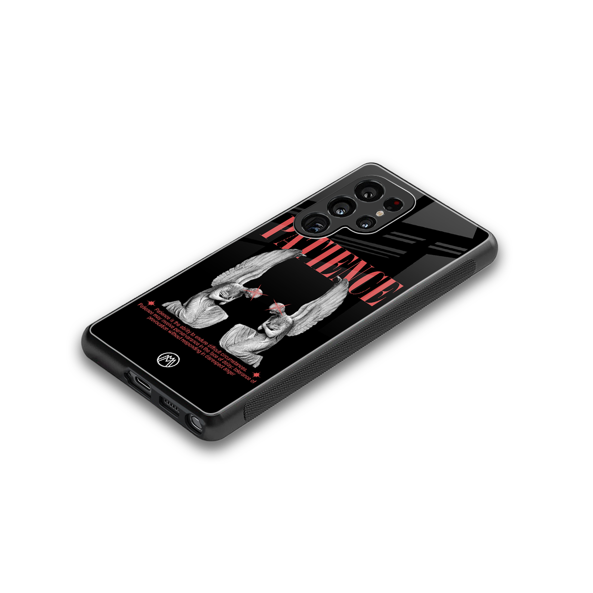 patience back phone cover | glass case for samsung galaxy s25 ultra
